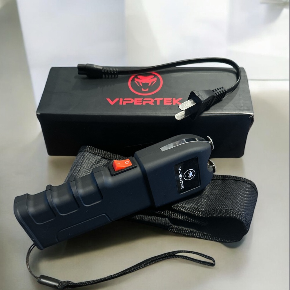 Black Stun Taser with Safety Strap